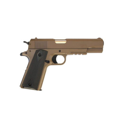 Replica CyberGun HPA COLT M1911 A1 Tan Metal slide