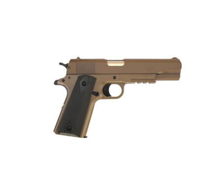 Pistol Airsoft Colt 1911 A1 Tan Spring 4