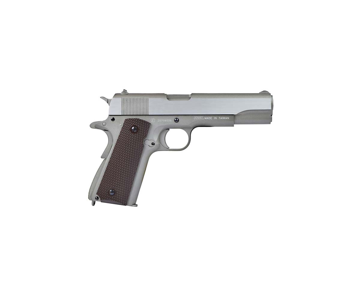 Pistol Airsoft Colt M1911 Silver Full metal CO2